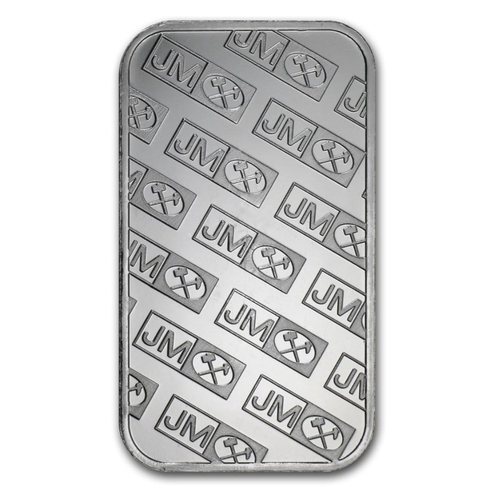 Uncirculated 1 oz Silver Bar - Johnson Matthey 4 consecutive numbers - Picture 2 of 2